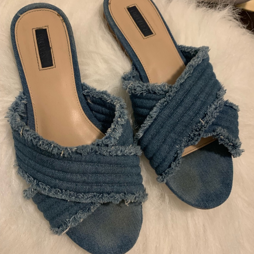 Denim slides